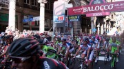 arrival of the stage Albenga - Genoa of the Tour of Italy