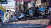 arrival of the stage Albenga - Genoa of the Tour of Italy
