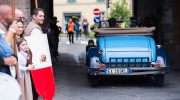 16/05/2015 Lucca, Passage of the Automobile Racing Mille Miglia from the center of Lucca