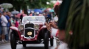 16/05/2015 Lucca, Passage of the Automobile Racing Mille Miglia from the center of Lucca