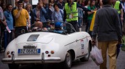 16/05/2015 Lucca, Passage of the Automobile Racing Mille Miglia from the center of Lucca