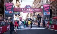arrival of the stage Albenga - Genoa of the Tour of Italy