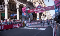 arrival of the stage Albenga - Genoa of the Tour of Italy