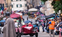 16/05/2015 Lucca, Passage of the Automobile Racing Mille Miglia from the center of Lucca