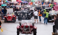 16/05/2015 Lucca, Passage of the Automobile Racing Mille Miglia from the center of Lucca