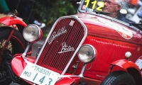 16/05/2015 Lucca, Passage of the Automobile Racing Mille Miglia from the center of Lucca