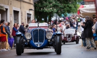 16/05/2015 Lucca, Passage of the Automobile Racing Mille Miglia from the center of Lucca