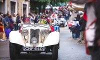 16/05/2015 Lucca, Passage of the Automobile Racing Mille Miglia from the center of Lucca