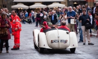 16/05/2015 Lucca, Passage of the Automobile Racing Mille Miglia from the center of Lucca