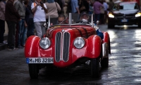 16/05/2015 Lucca, Passage of the Automobile Racing Mille Miglia from the center of Lucca