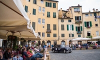 16/05/2015 Lucca, Passage of the Automobile Racing Mille Miglia from the center of Lucca