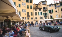 16/05/2015 Lucca, Passage of the Automobile Racing Mille Miglia from the center of Lucca