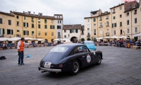 16/05/2015 Lucca, Passage of the Automobile Racing Mille Miglia from the center of Lucca