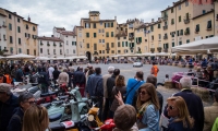 16/05/2015 Lucca, Passage of the Automobile Racing Mille Miglia from the center of Lucca