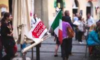 16/05/2015 Lucca, Passage of the Automobile Racing Mille Miglia from the center of Lucca