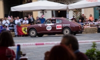 16/05/2015 Lucca, Passage of the Automobile Racing Mille Miglia from the center of Lucca