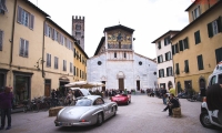 16/05/2015 Lucca, Passage of the Automobile Racing Mille Miglia from the center of Lucca