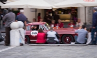 16/05/2015 Lucca, Passage of the Automobile Racing Mille Miglia from the center of Lucca