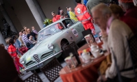 16/05/2015 Lucca, Passage of the Automobile Racing Mille Miglia from the center of Lucca