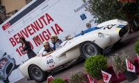 16/05/2015 Lucca, Passage of the Automobile Racing Mille Miglia from the center of Lucca